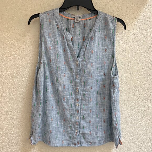 Carbon2Cobalt Tops Carbon2cobalt Quinta Stripe Tank Top Size L